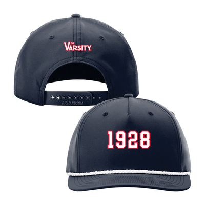 "1928" Athletic Rope Cap, Navy w/ Red & White logo