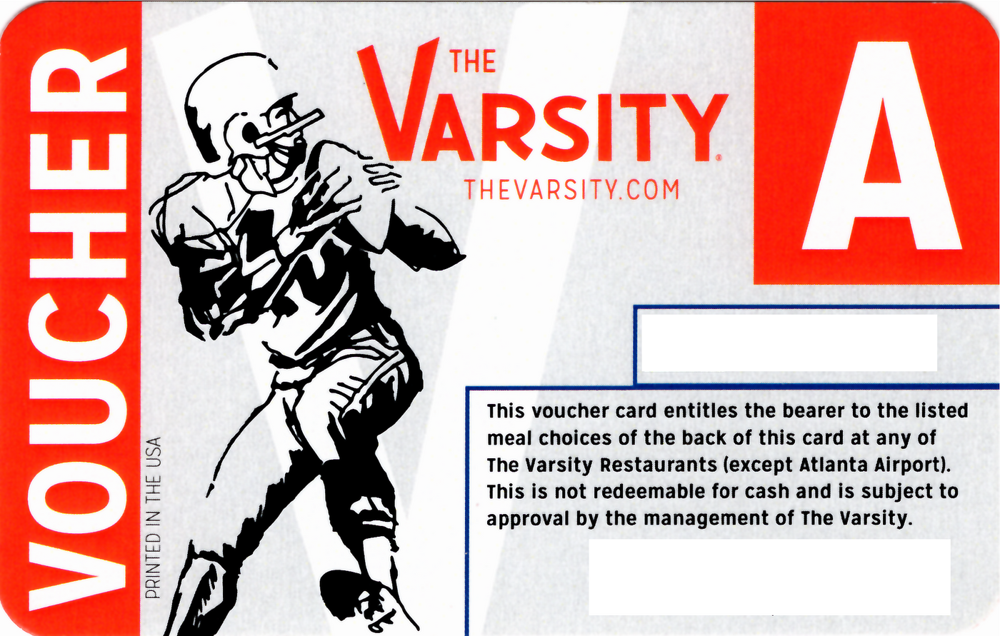 Voucher A (Pickup in Atlanta)