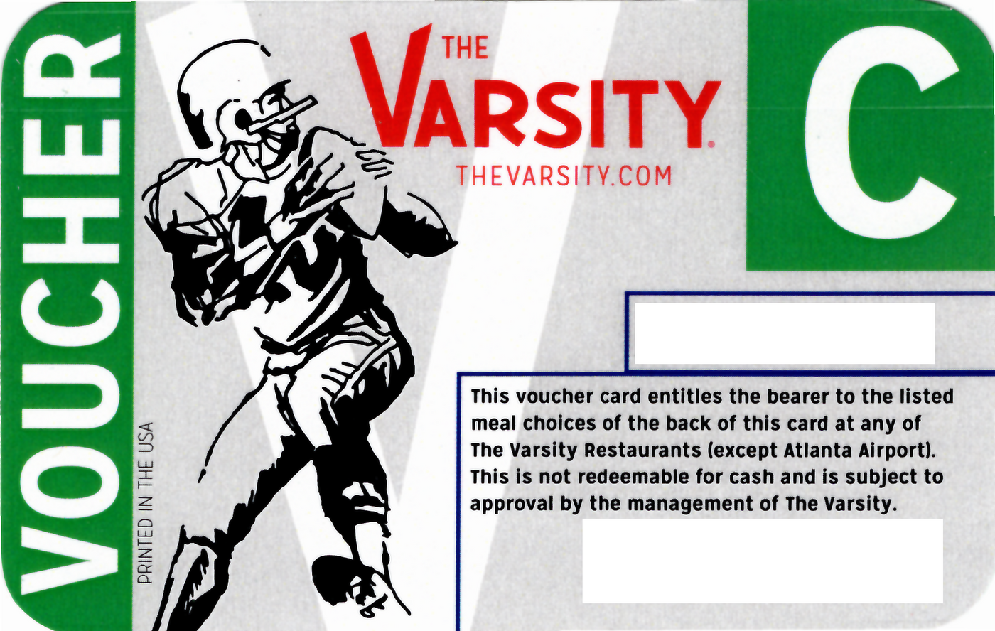 Voucher C (Pickup in Atlanta)