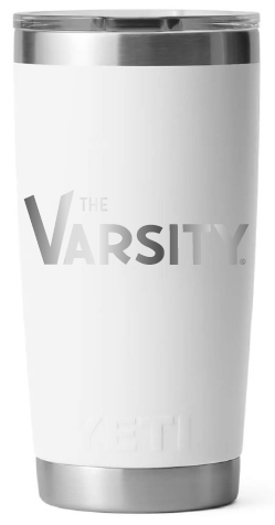 White Varsity Yeti Tumbler